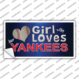 This Girl Loves Her Yankees Novelty Sticker Decal