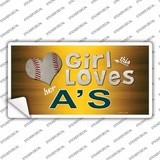This Girl Loves Her Athletics Novelty Sticker Decal