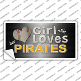 This Girl Loves Her Pirates Novelty Sticker Decal