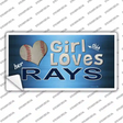 This Girl Loves Her Rays Novelty Sticker Decal
