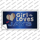 This Girl Loves Her Jays Novelty Sticker Decal