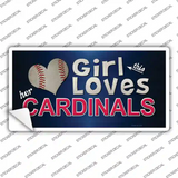 This Girl Loves Cardinals Novelty Sticker Decal