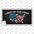 Land Of The Free Novelty Sticker Decal