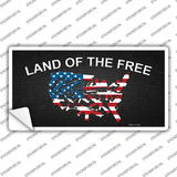 Land Of The Free Novelty Sticker Decal