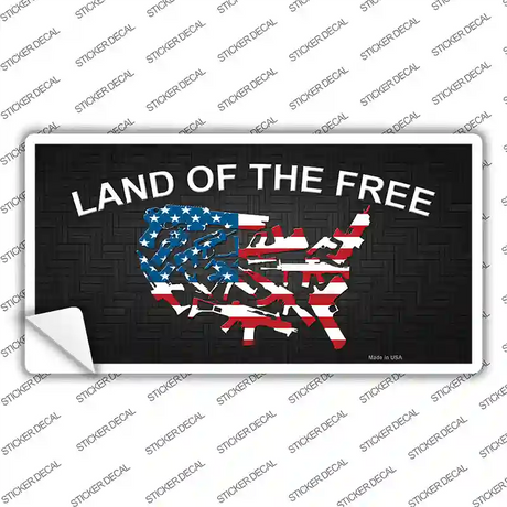 Land Of The Free Novelty Sticker Decal
