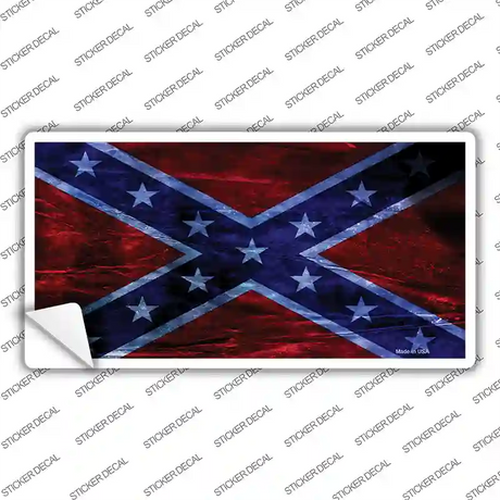 Confederate Flag Foiled Novelty Sticker Decal