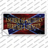 Symbol Of Southern Heritage Novelty Sticker Decal