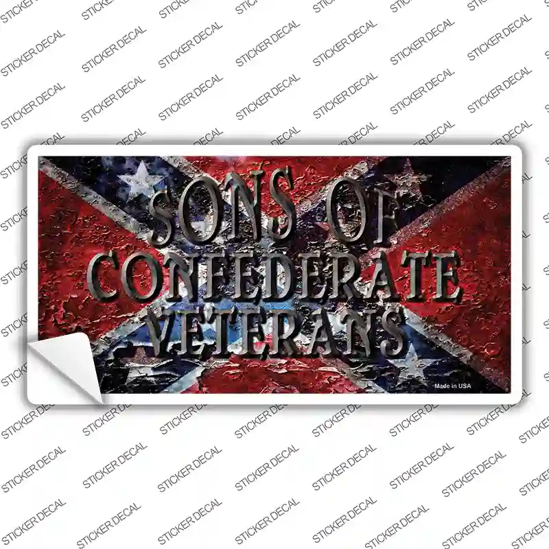 Sons Of Confederate Veterans Novelty Sticker Decal