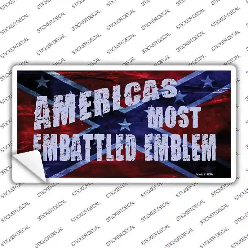 Americas Most Embattled Emblem Novelty Sticker Decal