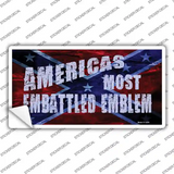 Americas Most Embattled Emblem Novelty Sticker Decal