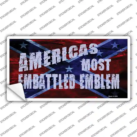 Americas Most Embattled Emblem Novelty Sticker Decal