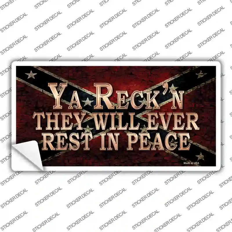 Rest In Peace Novelty Sticker Decal