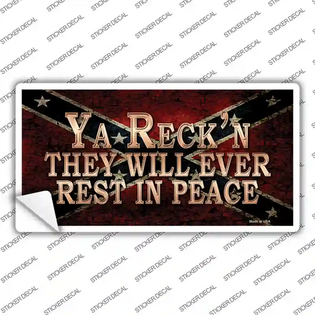 Rest In Peace Novelty Sticker Decal