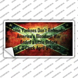 Some Yankees Dont Remember Novelty Sticker Decal