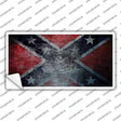 Confederate Flag Scratched Novelty Sticker Decal