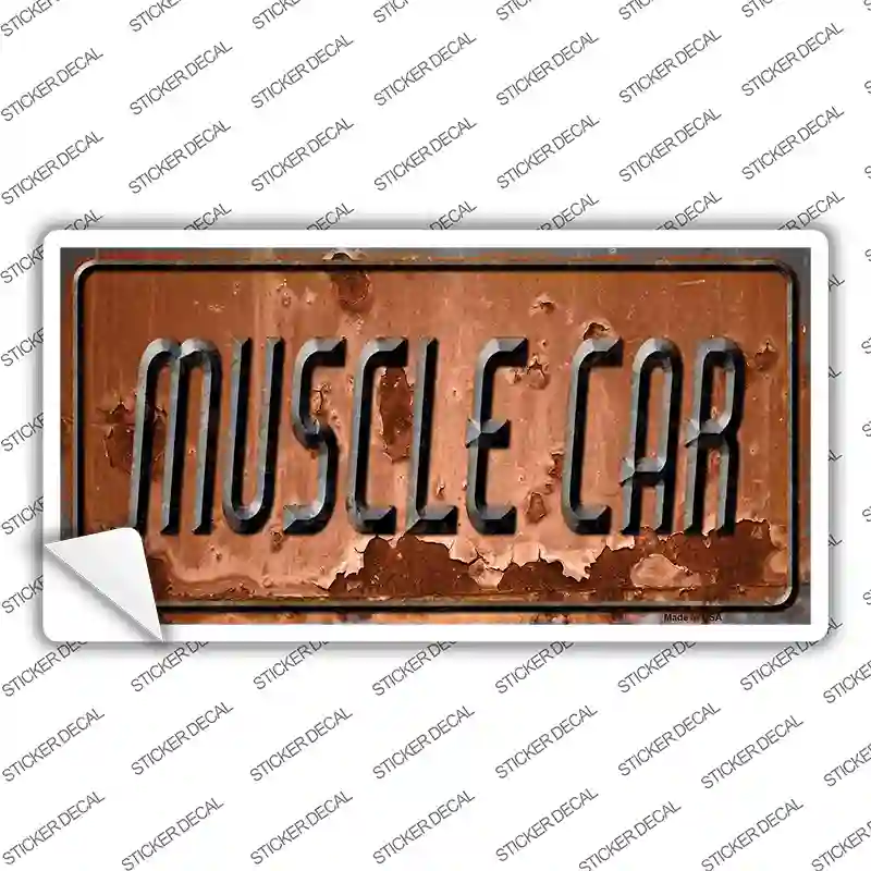 Muscle Car Novelty Sticker Decal