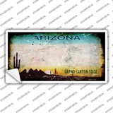 Arizona State Rusty Novelty Sticker Decal