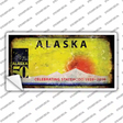 Alaska State Rusty Novelty Sticker Decal