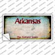 Arkansas State Rusty Novelty Sticker Decal