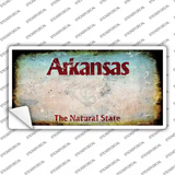 Arkansas State Rusty Novelty Sticker Decal