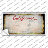 California State Rusty Novelty Sticker Decal