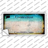 Connecticut State Rusty Novelty Sticker Decal