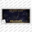 Delaware State Rusty Novelty Sticker Decal