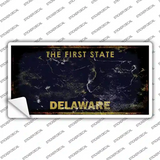 Delaware State Rusty Novelty Sticker Decal