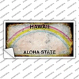 Hawaii State Rusty Novelty Sticker Decal