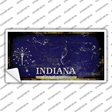 Indiana State Rusty Novelty Sticker Decal