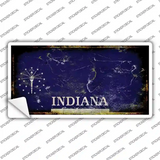 Indiana State Rusty Novelty Sticker Decal