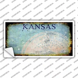 Kansas State Rusty Novelty Sticker Decal