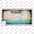 Kentucky State Rusty Novelty Sticker Decal