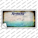 Kentucky State Rusty Novelty Sticker Decal