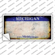 Michigan State Rusty Novelty Sticker Decal