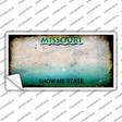 Missouri State Rusty Novelty Sticker Decal