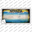 Nevada State Rusty Novelty Sticker Decal