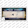 New York State Rusty Novelty Sticker Decal