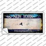 New York State Rusty Novelty Sticker Decal