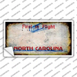 North Carolina State Rusty Novelty Sticker Decal