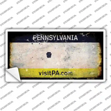 Pennsylvania State Rusty Novelty Sticker Decal