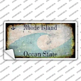 Rhode Island State Rusty Novelty Sticker Decal