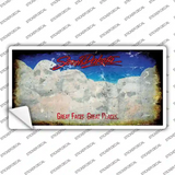 South Dakota State Rusty Novelty Sticker Decal