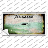 Tennessee State Rusty Novelty Sticker Decal