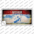 Utah State Rusty Novelty Sticker Decal