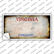 Virginia State Rusty Novelty Sticker Decal