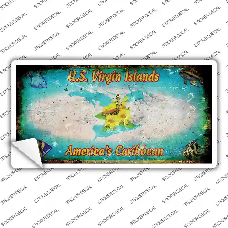 Virgin Island Rusty Novelty Sticker Decal