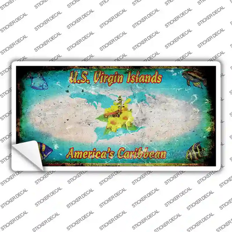 Virgin Island Rusty Novelty Sticker Decal