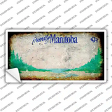 Manitoba Rusty Blank Novelty Sticker Decal