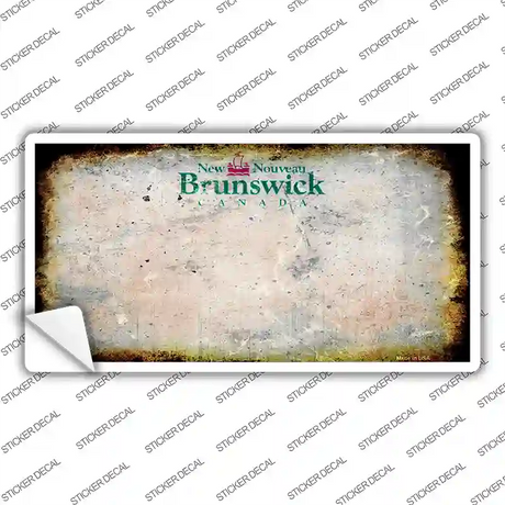 New Brunswick Rusty Novelty Sticker Decal